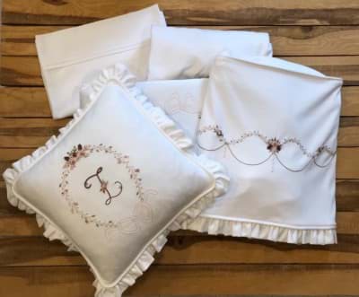 Picture of  ROSA HAND EMBROIDERED CRADLE SET